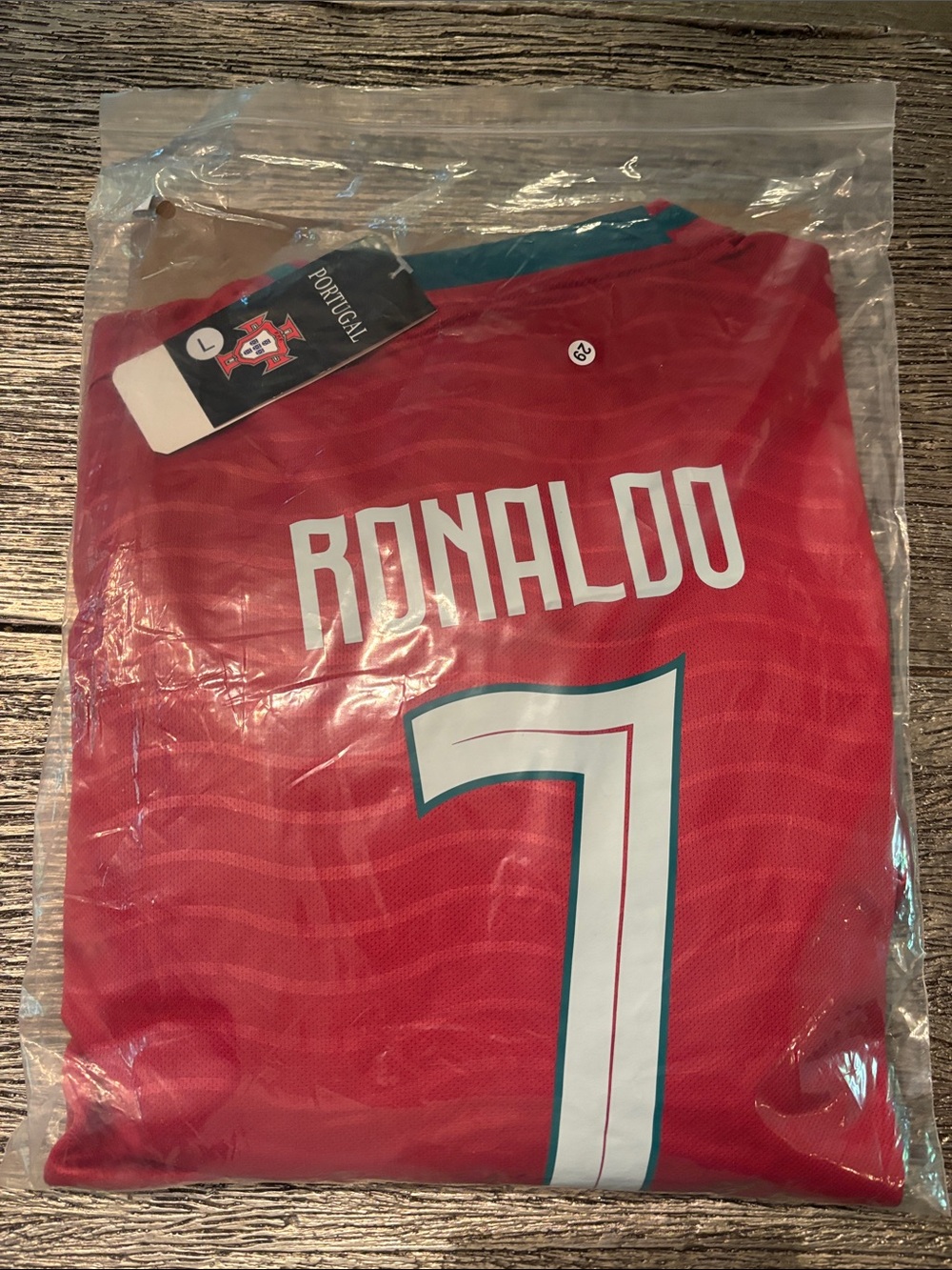 Men's Red Portugal Football Jersey AND Shorts - Ronaldo #7 complete set NEW